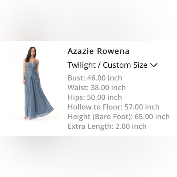 AZAZIE Rowena bridesmaid dress - Twilight - Picture 9 of 9